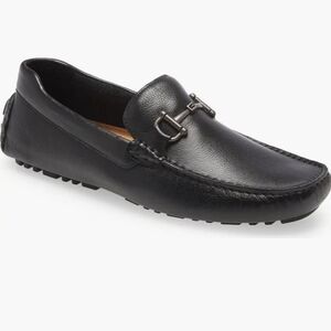 Bryce Bit Driving Shoe Men's Black Leather Loafers NWT SIZE 13